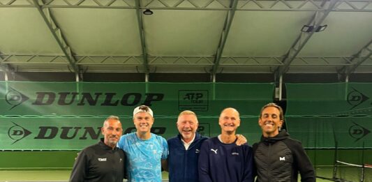 Træning med Boris Becker i Monaco