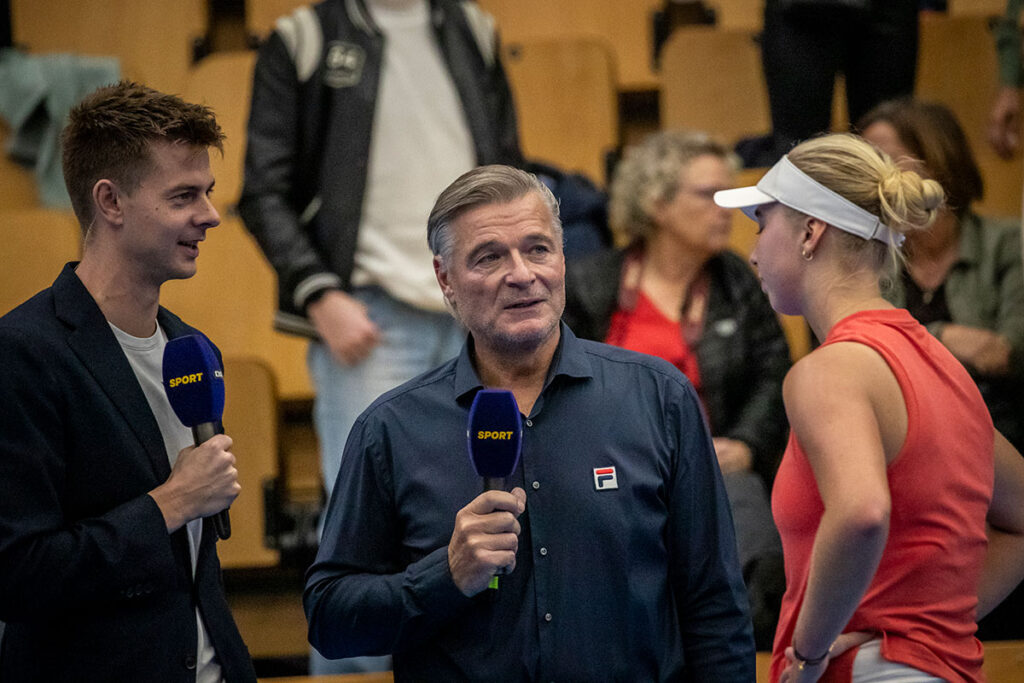 Kresten Mosbæk, Michael Mortensen og Clara Tauson